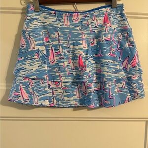 Lilly Pulitzer Luxletic Adai skort in Boatylicious size XS